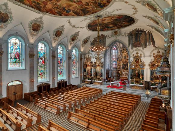 Kirchenschiff und Chor | Foto: Jürg Zürcher, St.Gallen