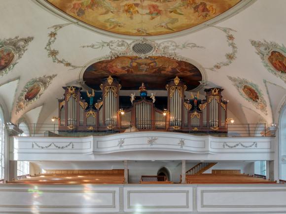 Kirchenschiff / Empore / Orgel | Foto: Jürg Zürcher, St.Gallen